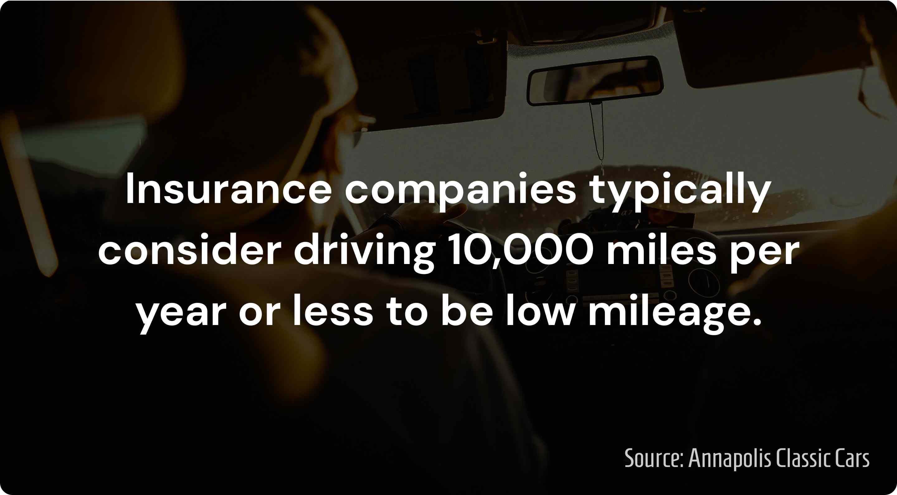 what do insurance companies consider a low mileage