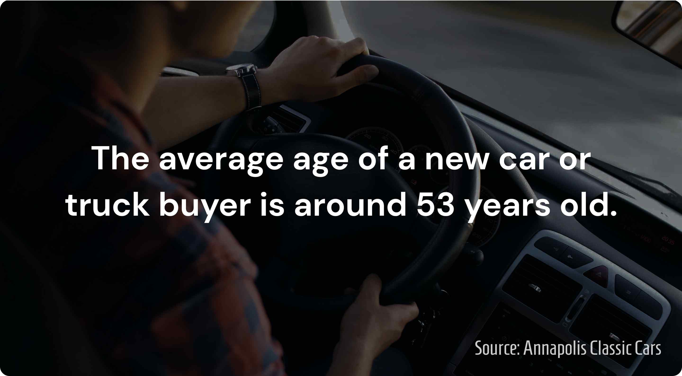 average age of a vehicle buyer