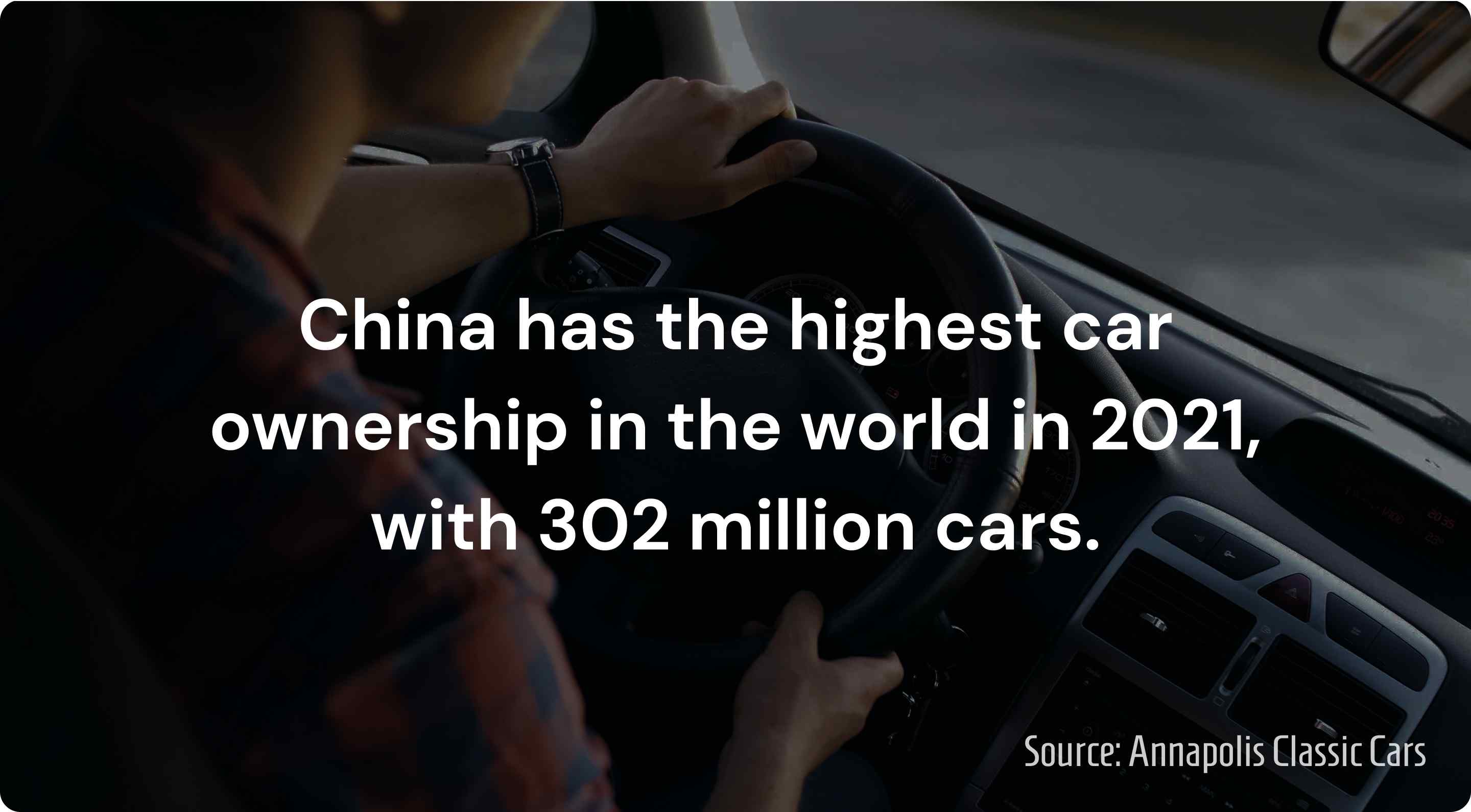 country with highest car ownership is china