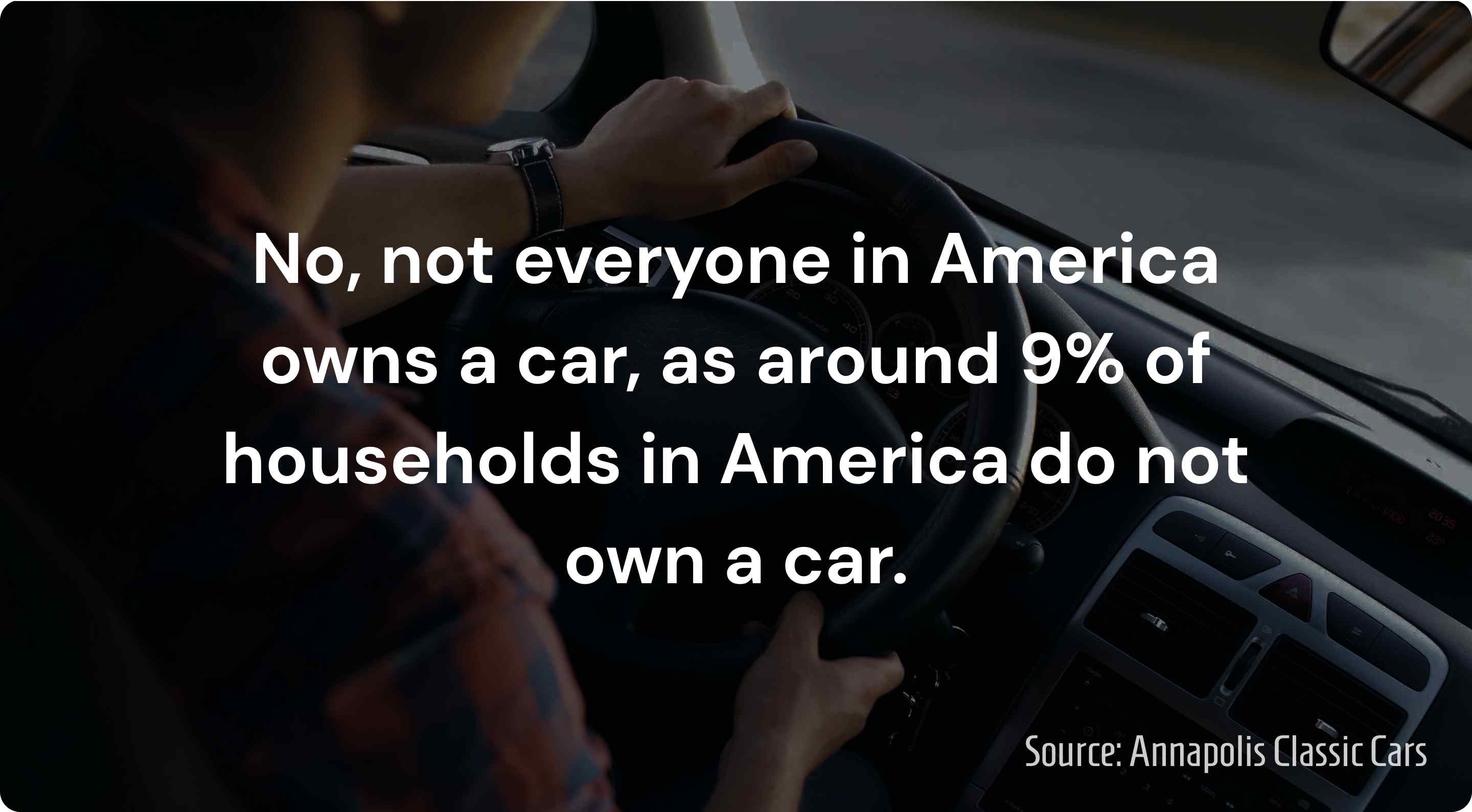 does everyone in america own a car
