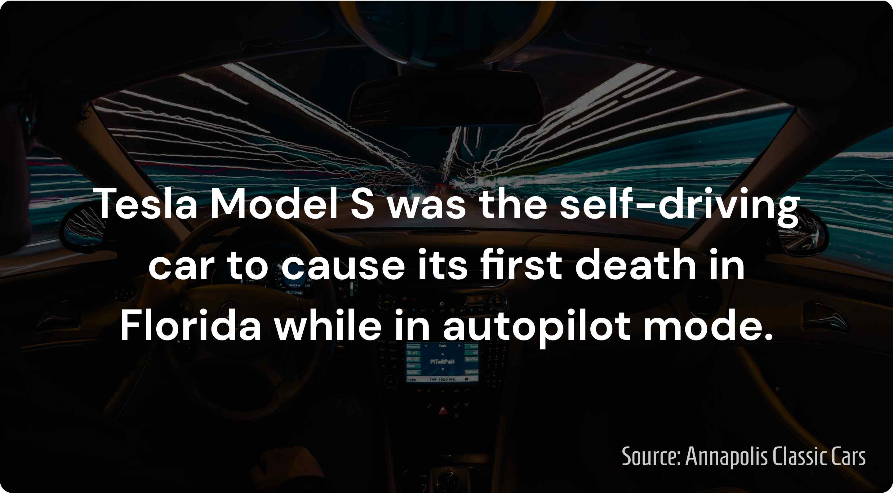 first self driving car to cause a death