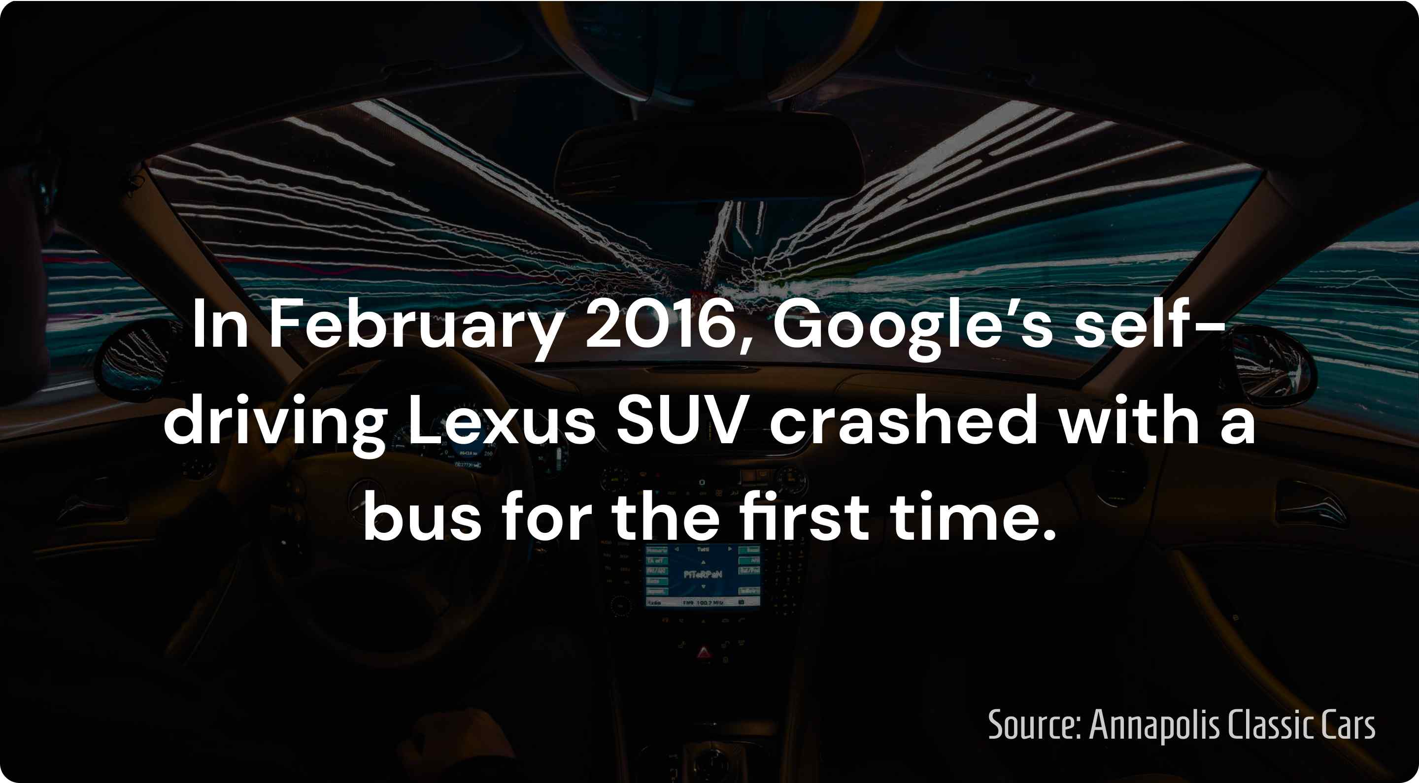 google self driving car crashed into bus